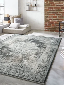 Alessandria Vintage-Teppich, Silber