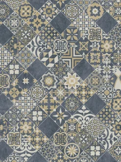 Almeria Vinyl-Rollenware, Blue 072M