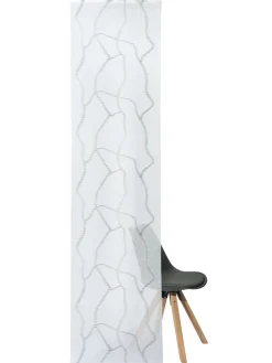 Amina Flächenvorhang, Creme/grau