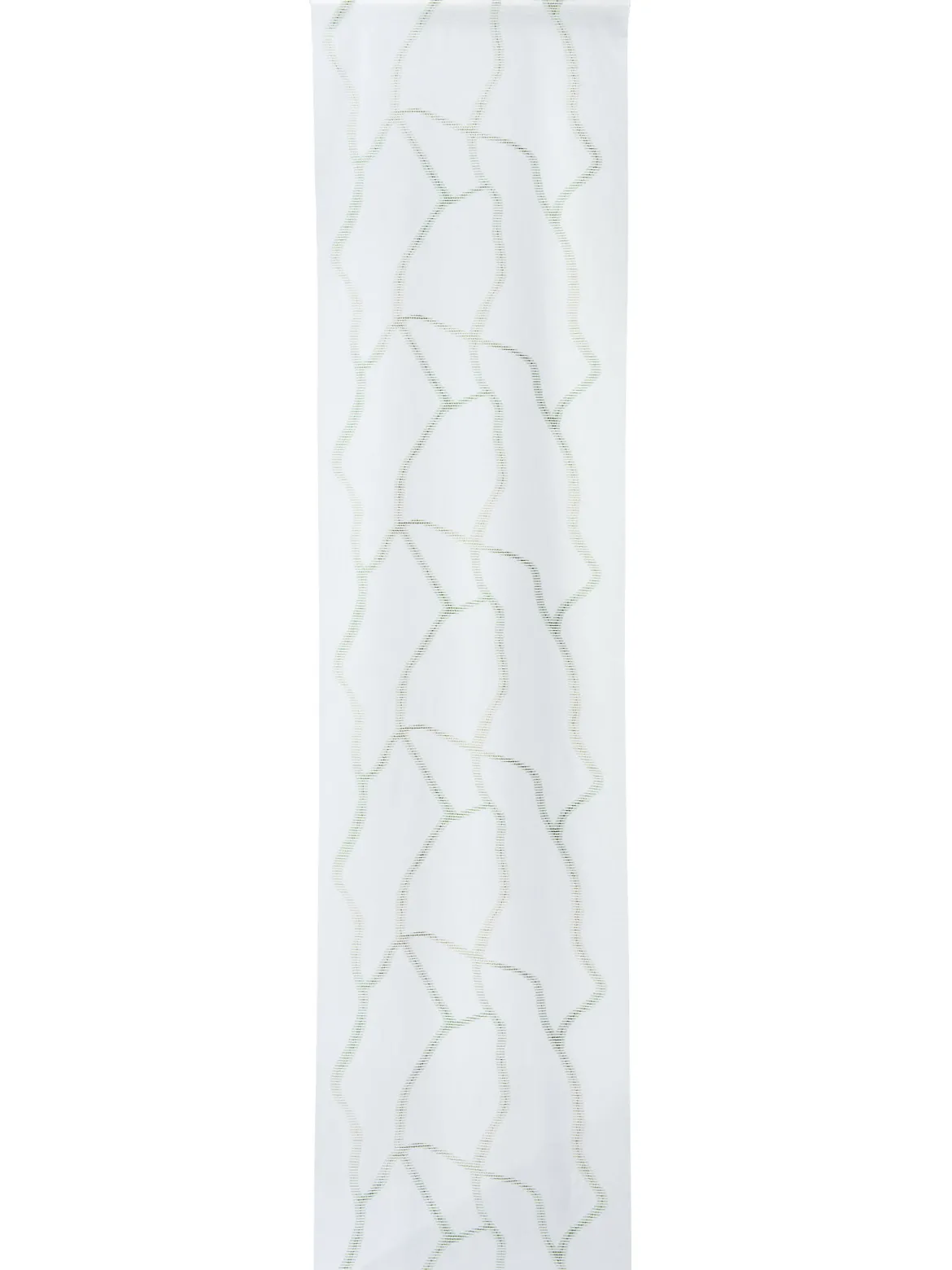 Amina Flächenvorhang, Creme/Grün