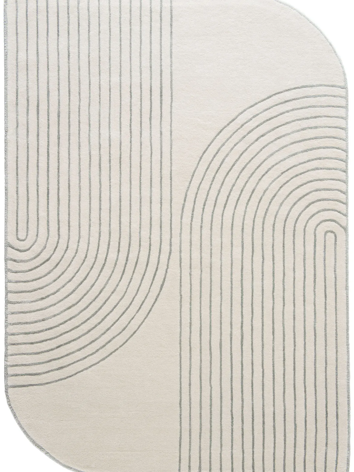 Aranova Moderner Teppich, Offwhite