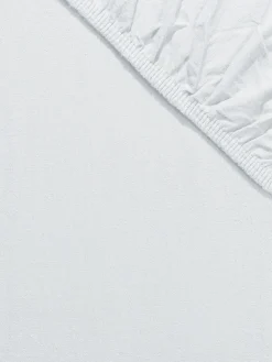 Arosa Flanell-Spannbetttuch, Weiss