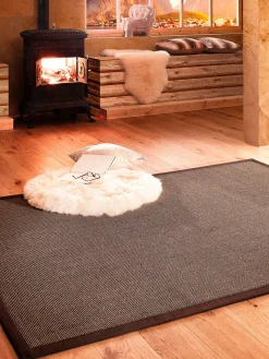 Aruba Colour Sisal-Teppich, Kaffee