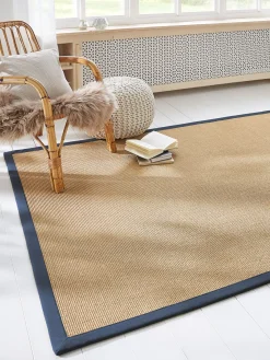 Aruba Nature Sisal-Teppich, Dunkelblau