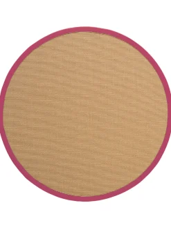 Aruba Nature Sisal-Teppich, Fuchsia