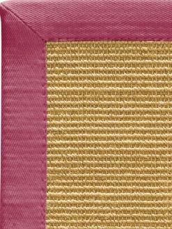 Aruba Nature Sisal-Teppich, Fuchsia