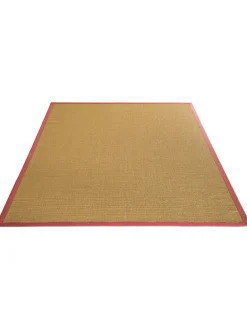 Aruba Nature Sisal-Teppich, Fuchsia