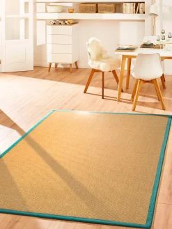 Aruba Nature Sisal-Teppich, Petrol