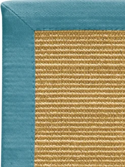 Aruba Nature Sisal-Teppich, Petrol