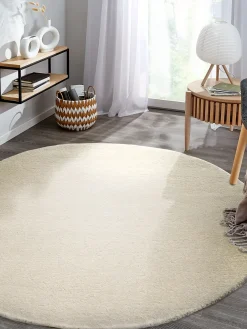 Auckland Woll-Teppich, Hellbeige