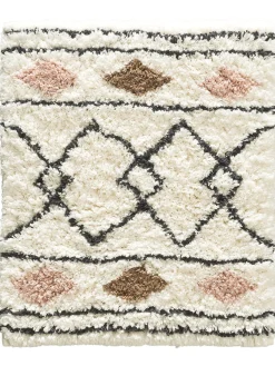 Azteka Badematte, Weiss/Terra