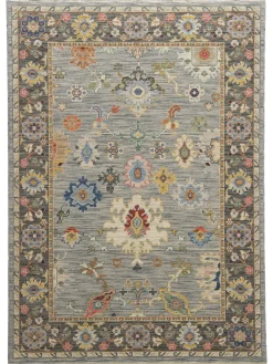Badshahi Orient-Teppich, Grau