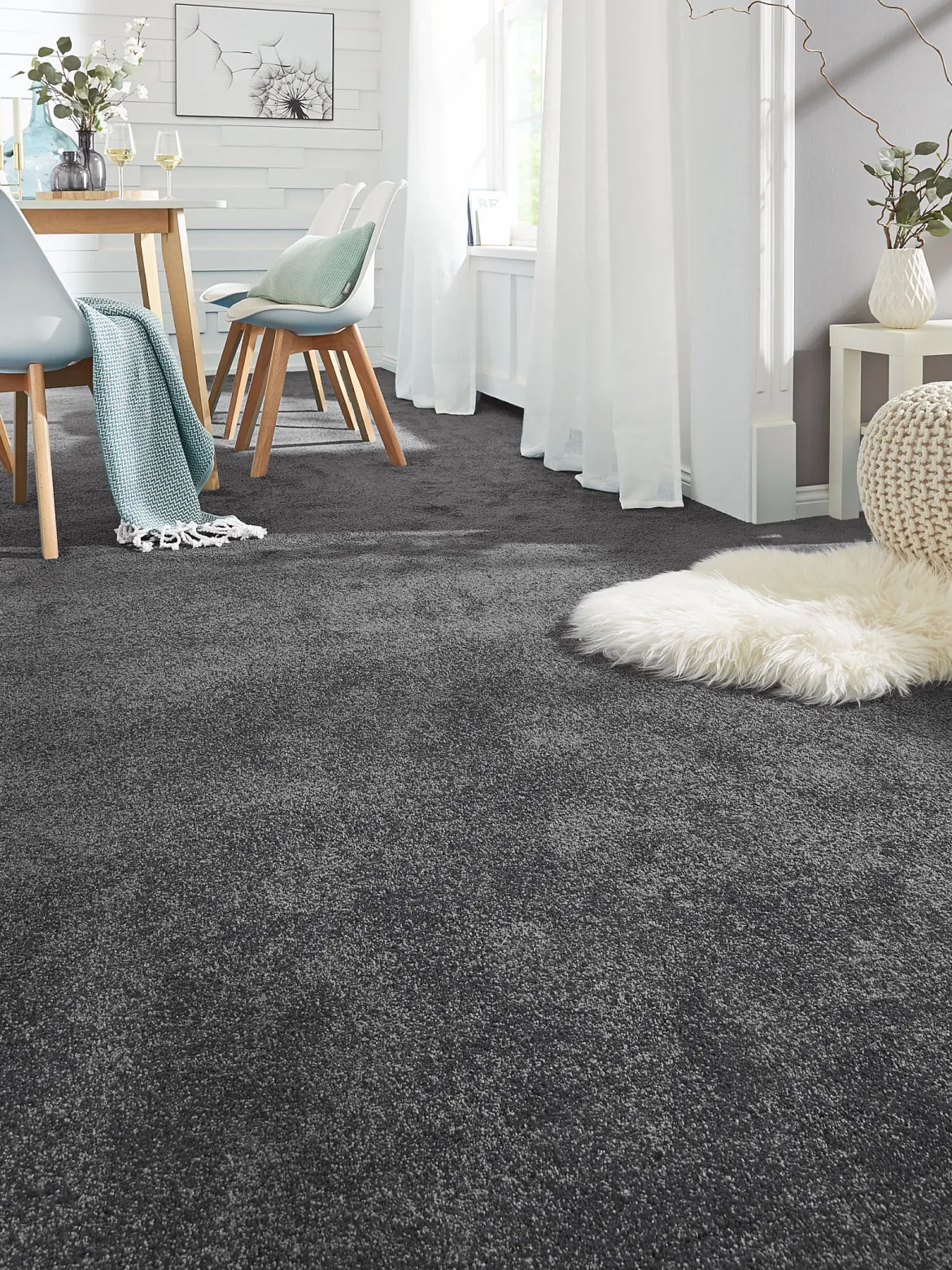 Balance Velours-Teppichboden, Platinum 177