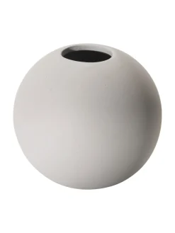 Ball Flower Vase, Grau