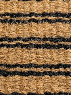 Basai Fußmatte, Schwarz/Natur