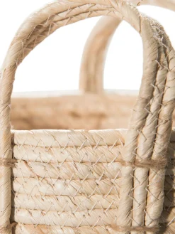 Basket Baggy Korb, Weiss/Natur