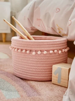 Basket Pinky Korb, Samtpink