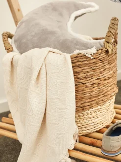 Basket Rush Korb, Weiss/Natur
