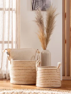 Basket Willow Korb, Beige