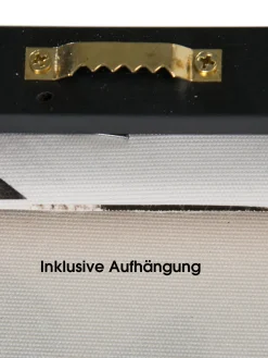 Belano Leinwand-Druck-handbemalt, D'grau/weiss