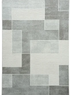 Bellmore Moderner Teppich, Silber