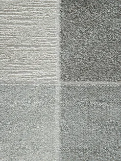 Bellmore Moderner Teppich, Silber