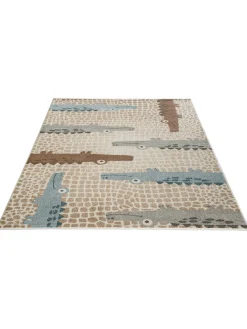 Benedito Kinder-Teppich, Dunkelbeige
