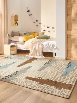 Benedito Kinder-Teppich, Dunkelbeige