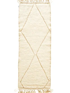 Beni Ourain ca. 80 x 212 cm, Unikat / Einzelstück