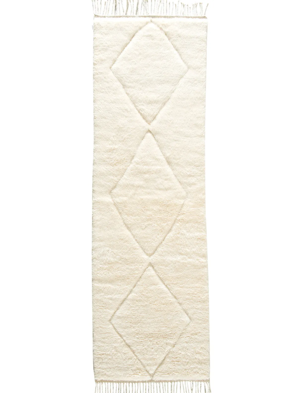 Beni Ourain ca. 97 x 320 cm, Unikat / Einzelstück