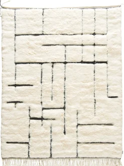 Beni Ourain ca. 172 x 210 cm, Unikat / Einzelstück