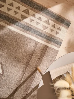Berga Flachgewebe-Teppich, Light Brown