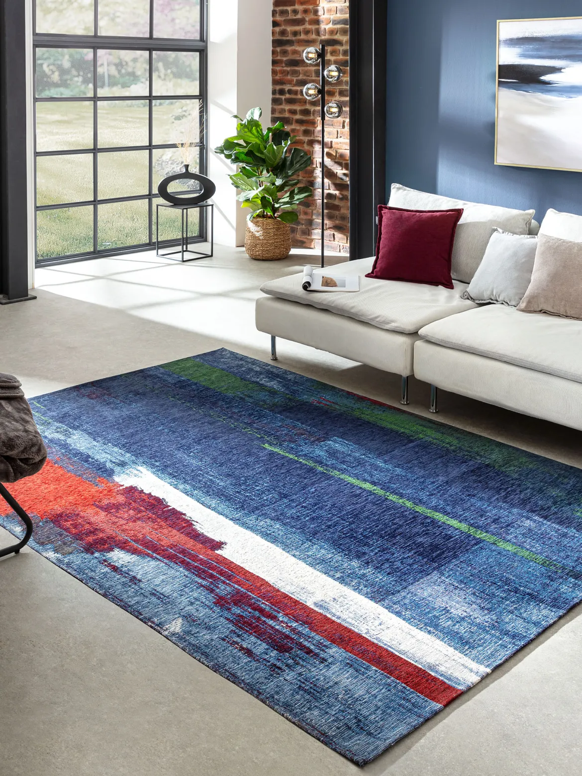 Beverston Vintage-Teppich, Multiblue