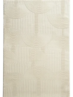 Biarritz Moderner Teppich, Creme