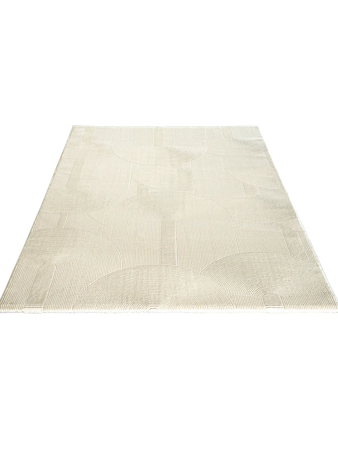 Biarritz Moderner Teppich, Creme