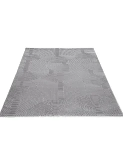 Biarritz Moderner Teppich, Silber