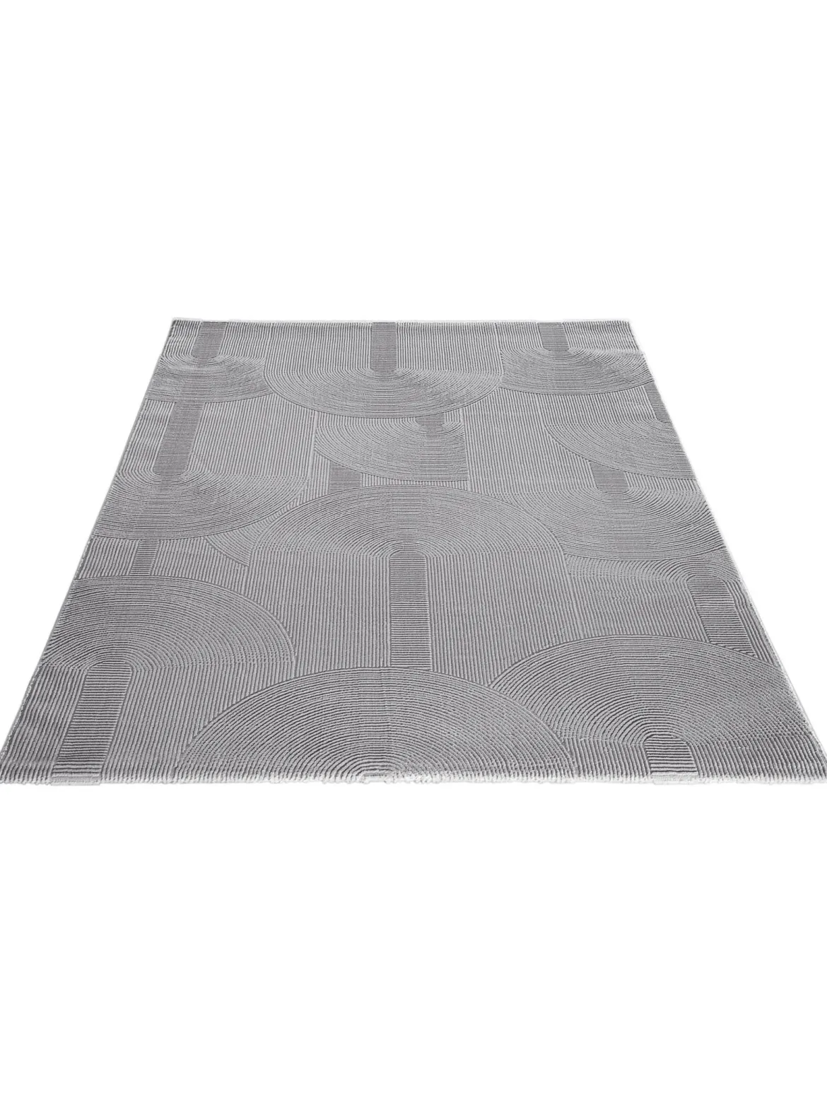 Biarritz Moderner Teppich, Silber