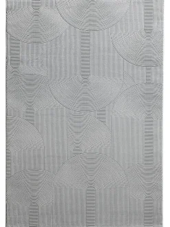 Biarritz Moderner Teppich, Silber