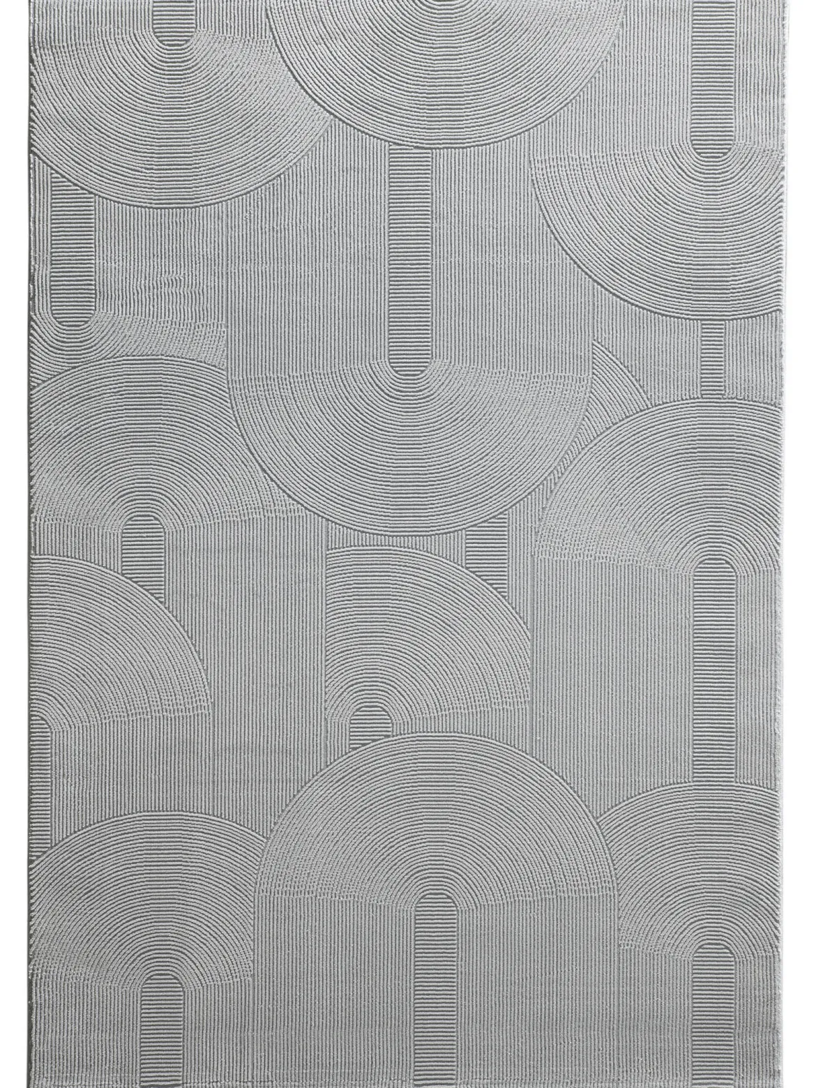 Biarritz Moderner Teppich, Silber