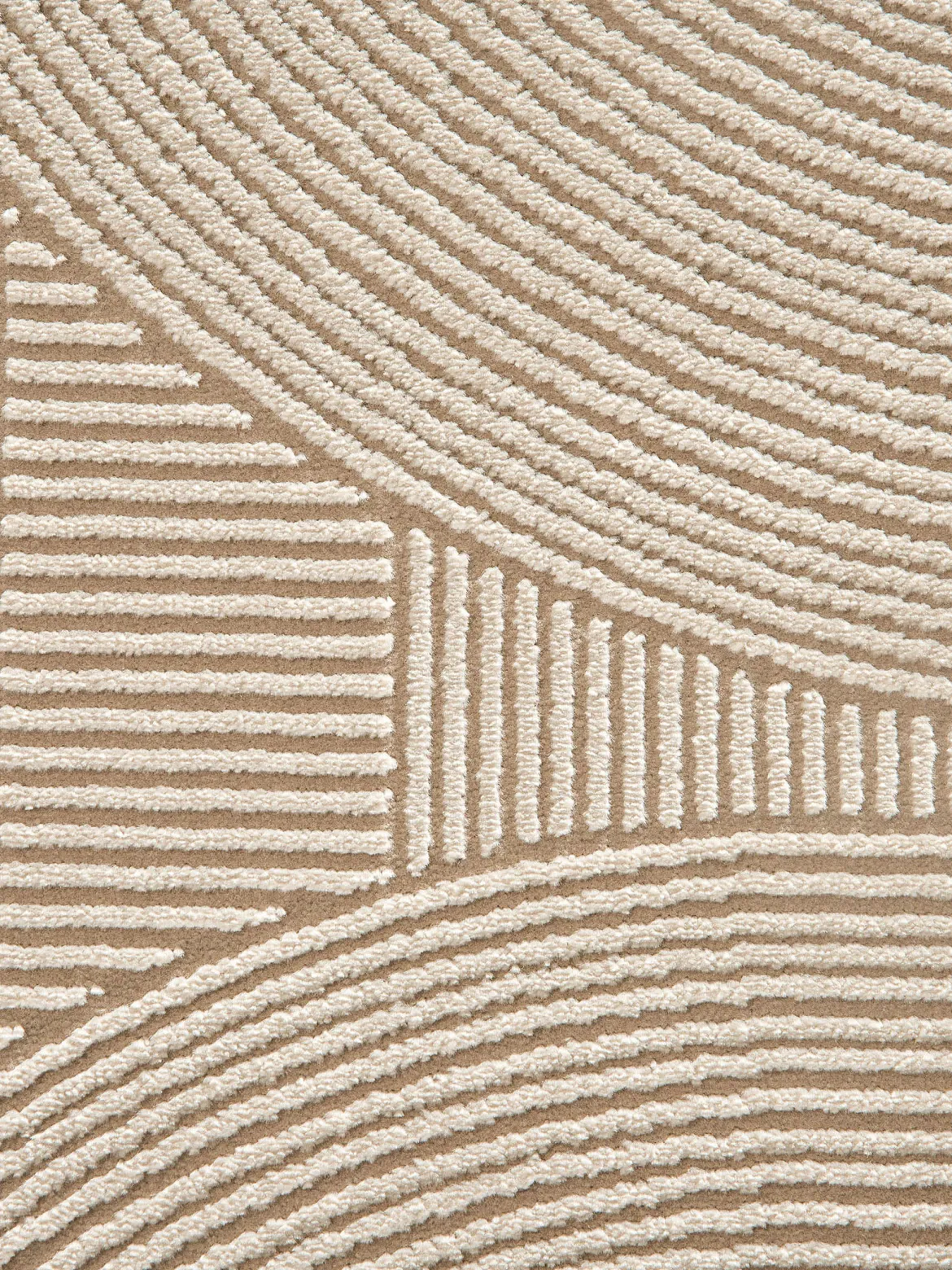 Biarritz Moderner Teppich, Taupe