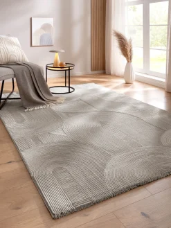 Biarritz Moderner Teppich, Taupe