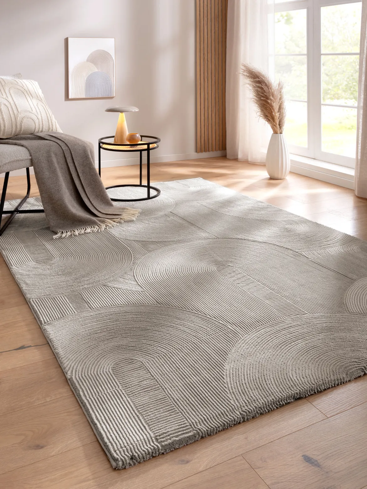 Biarritz Moderner Teppich, Taupe