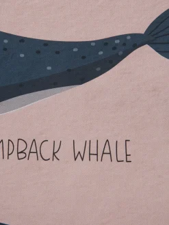 Big Whales Leinwand-Druck-gerahmt, Multicolor