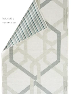 Bille Moderner Teppich, Meeresgrün