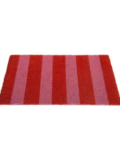 Blockstripe Fußmatte, Pink