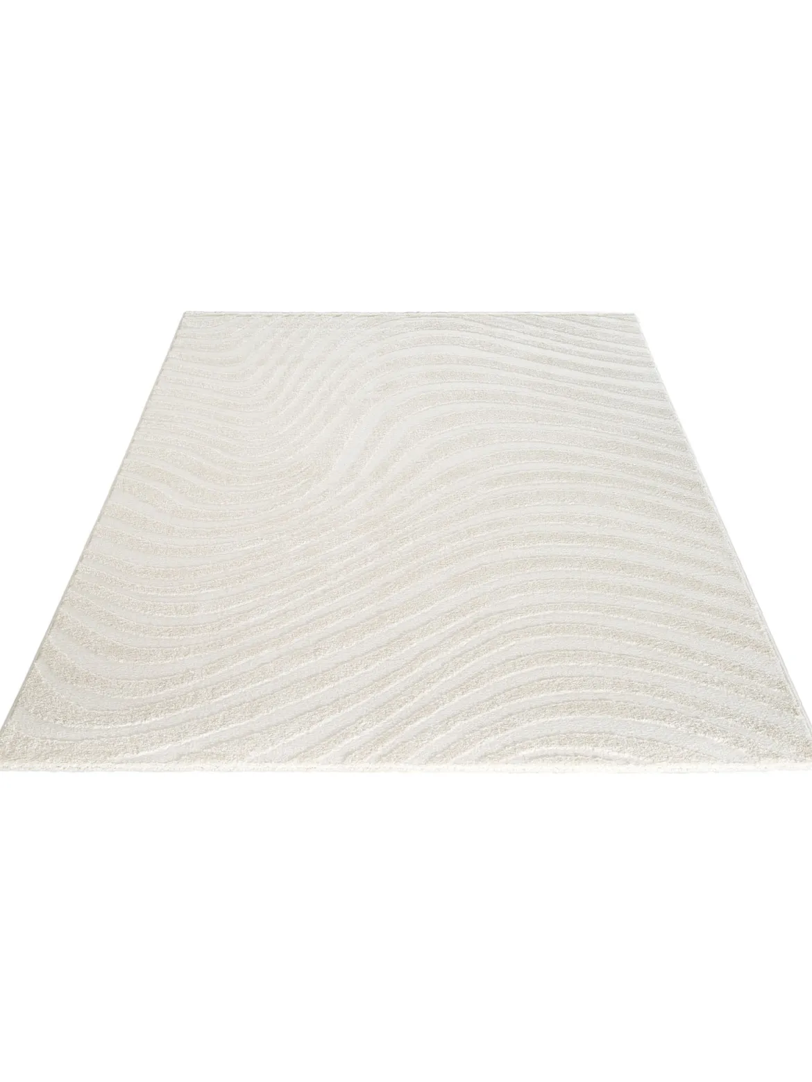 Boracay Moderner Teppich, Creme