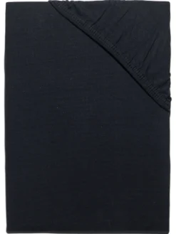 Brüssel Spannbetttuch, Schwarz