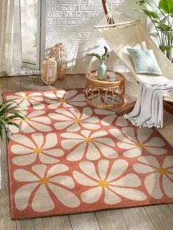 Burriana Outdoor-Teppich, Terra