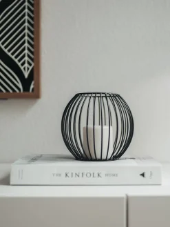 Candle Ball Windlicht, Black