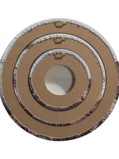 Canvas 3er Leinwand Druck, Dunkelbeige